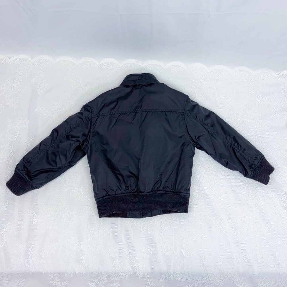 H&M Kids Bomber Jacket Military Style with Patches Zip Up Coat - Picture 6 of 10